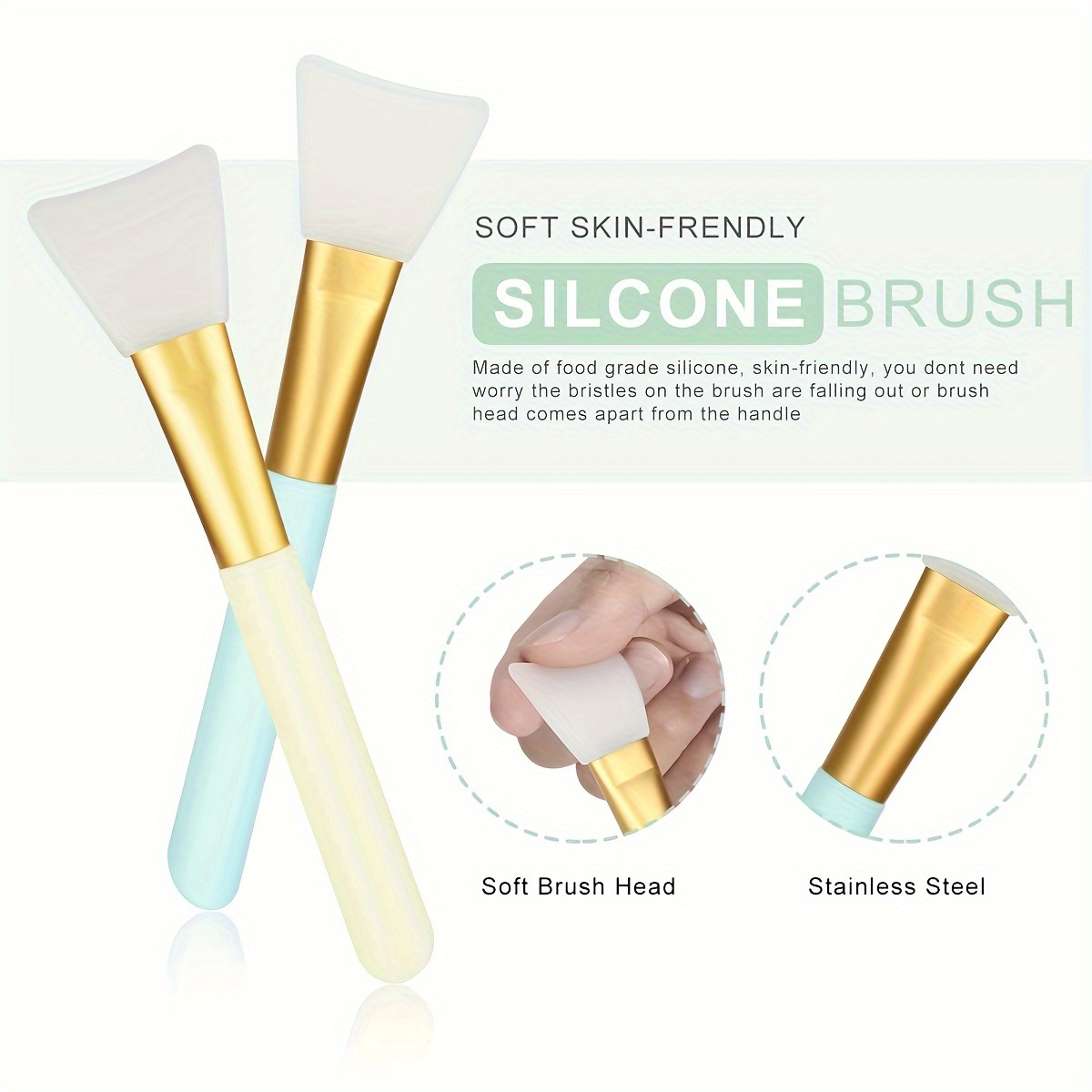 5PCS Silicone Facial Mask Bowl - Face Mask Skincare review and price