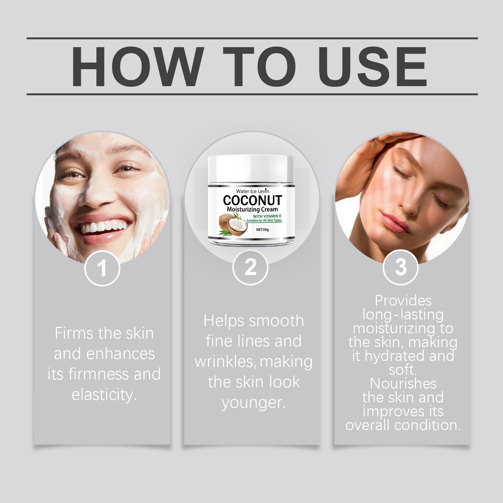 50g Coconut Oil Moisturizing C - Retinol Cream review and price
