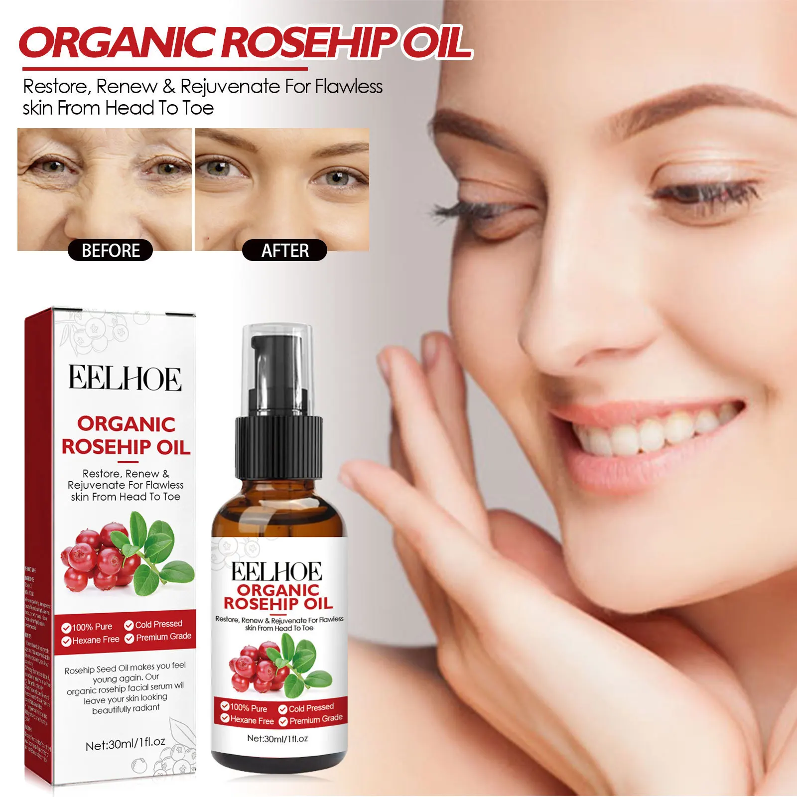 30ml Rosehip Oil Facial Serum  - Face Oil Rosehip review and price